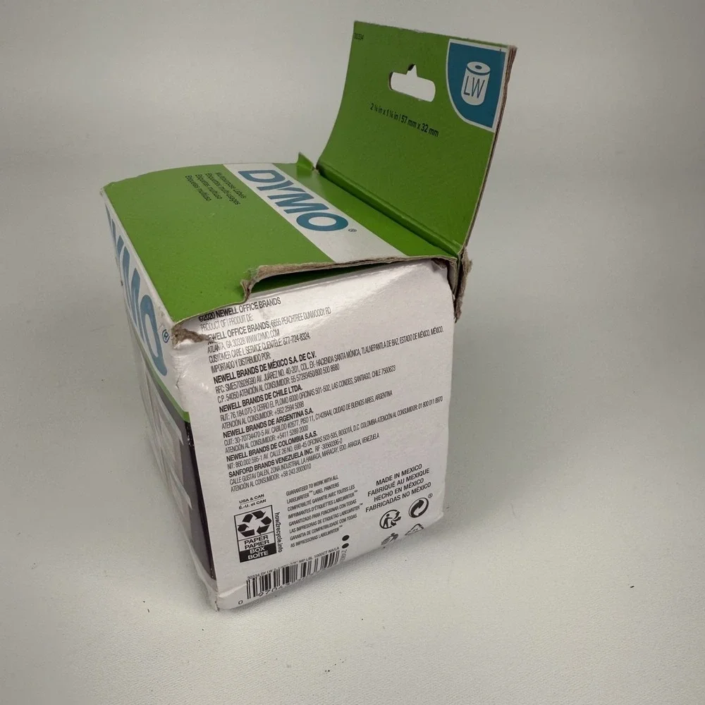 DYMO Multi Purpose Labels‎ 1 1/4 x 2 1/4 1000 Labels Peel and Stick Rolls